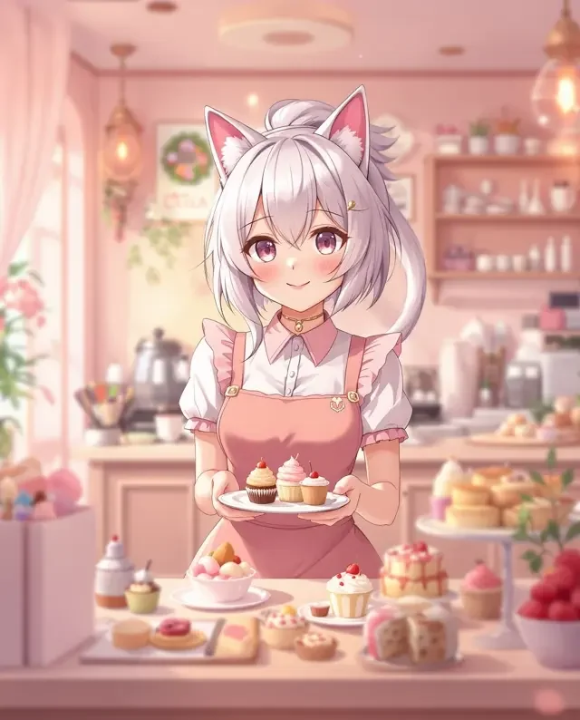 甜品店的猫耳店员 - 亲亲漫画同人作品